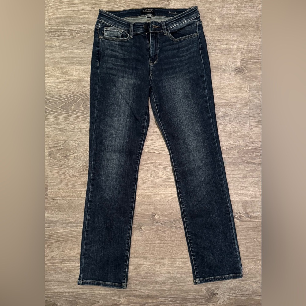 Judy Blue Dark Wash Straight Leg Jeans